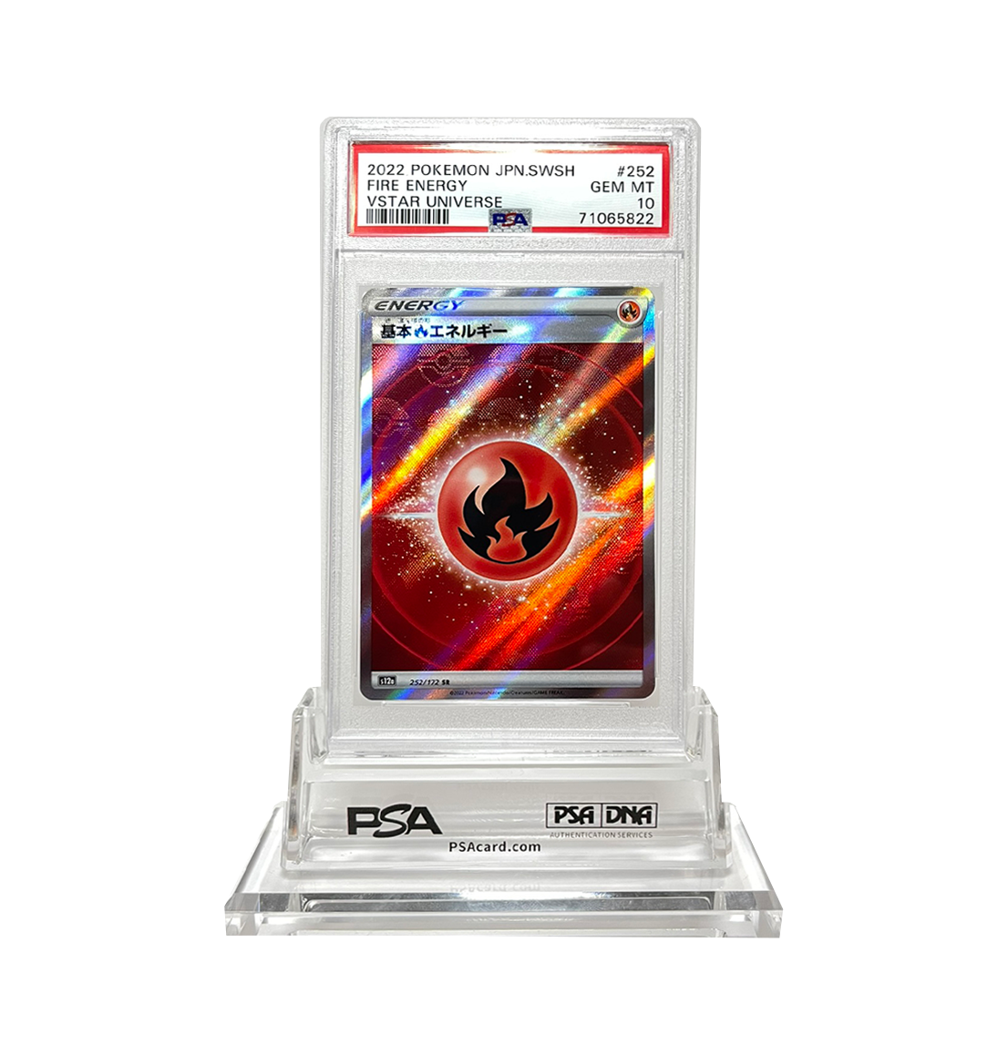 PSA 10 Fire Energy #252 VStar Universe s12a Japanese Pokemon card