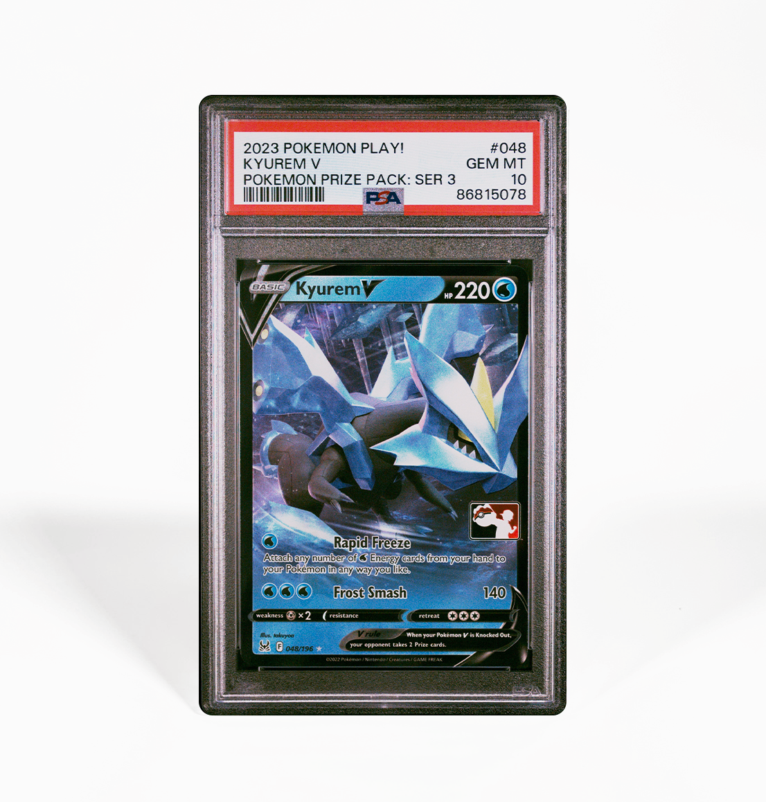 PSA 10 Kyurem V #048 Pokemon Play! Prize Pack Series 3 Pokemon card