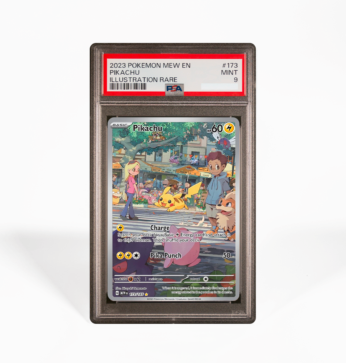 PSA 9 Pikachu SV Pokemon 151 #173 Pokemon card