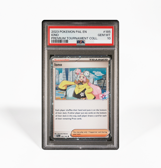 PSA 10 Iono Paldea Evolved Premium Tournament collection #185 Pokemon card