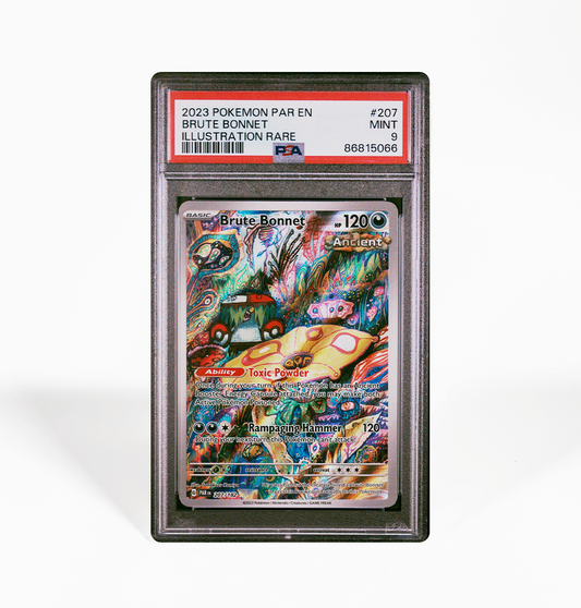 PSA 9 Brute Bonnet #207 Paradox Rift Pokemon card
