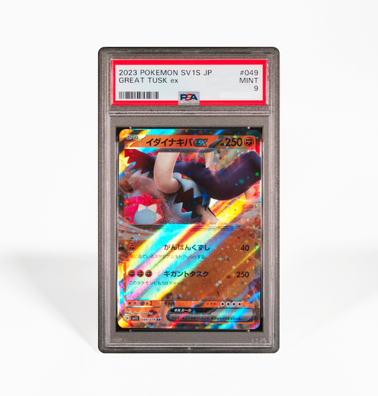 PSA 9 Great Tusk ex #049 Scarlet ex SV1S Japanese Pokemon card