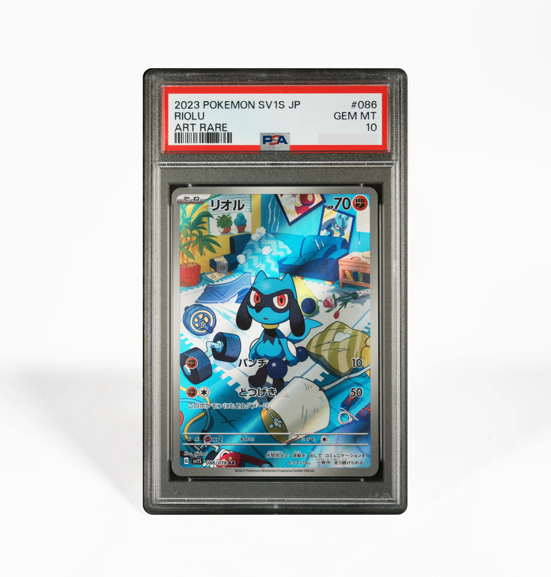 PSA 10 Riolu Scarlet SV1S #086 Pokemon card – GorillaTCG