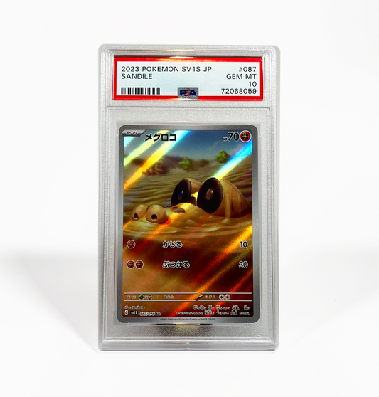 PSA 10 Graded Sandile SV1S 087 Pokemon card