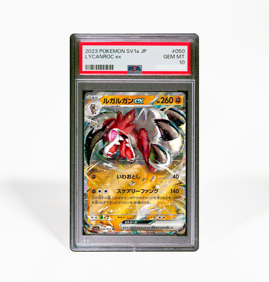 PSA 10 Lycanroc ex #050 Triplet Beat SV1a Japanese Pokemon card
