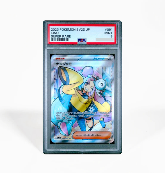 PSA 9 Iono #091 Clay Burst SV2D Japanese Pokemon card