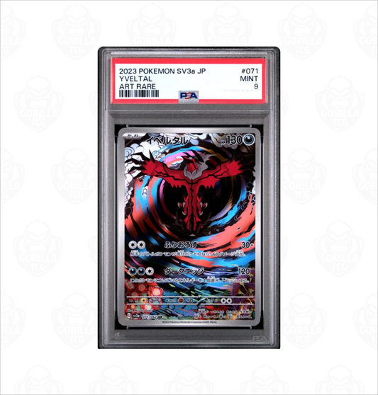 PSA 9 Yveltal #071 Raging Surf SV3a Pokemon card