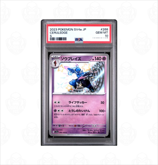 PSA 10 Ceruledge SV4a #268 Shiny Treasure ex Pokemon card