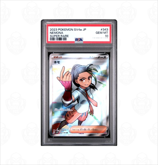 PSA 10 Nemona SV4a #343 Shiny Treasure ex Pokemon card