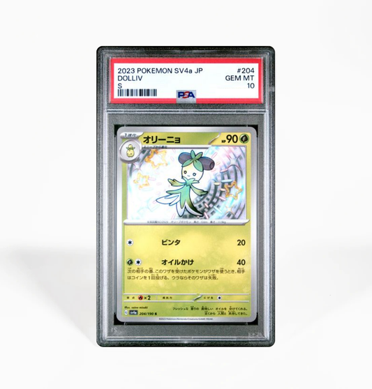 PSA 10 Dolliv SV4a #204 Shiny Treasure ex Pokemon card