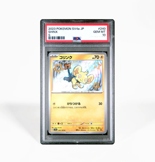 PSA 10 Shinx SV4a #240 Shiny Treasure ex Pokemon card