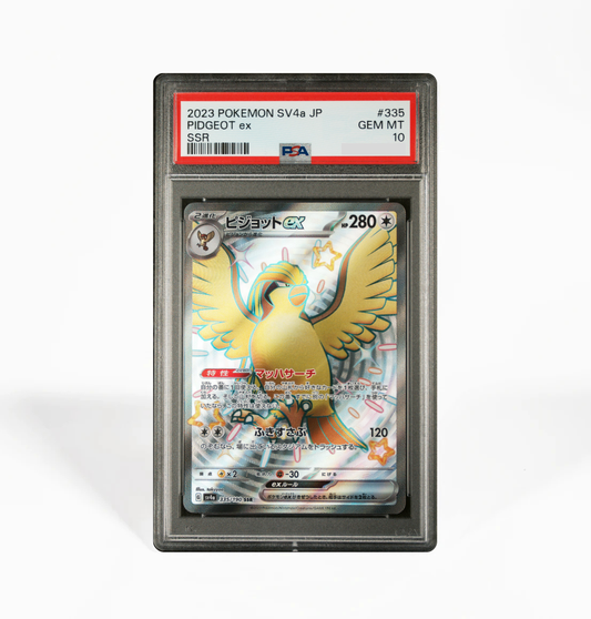 PSA 10 Pidgeot ex SV4a #335 Shiny Treasure ex Pokemon card