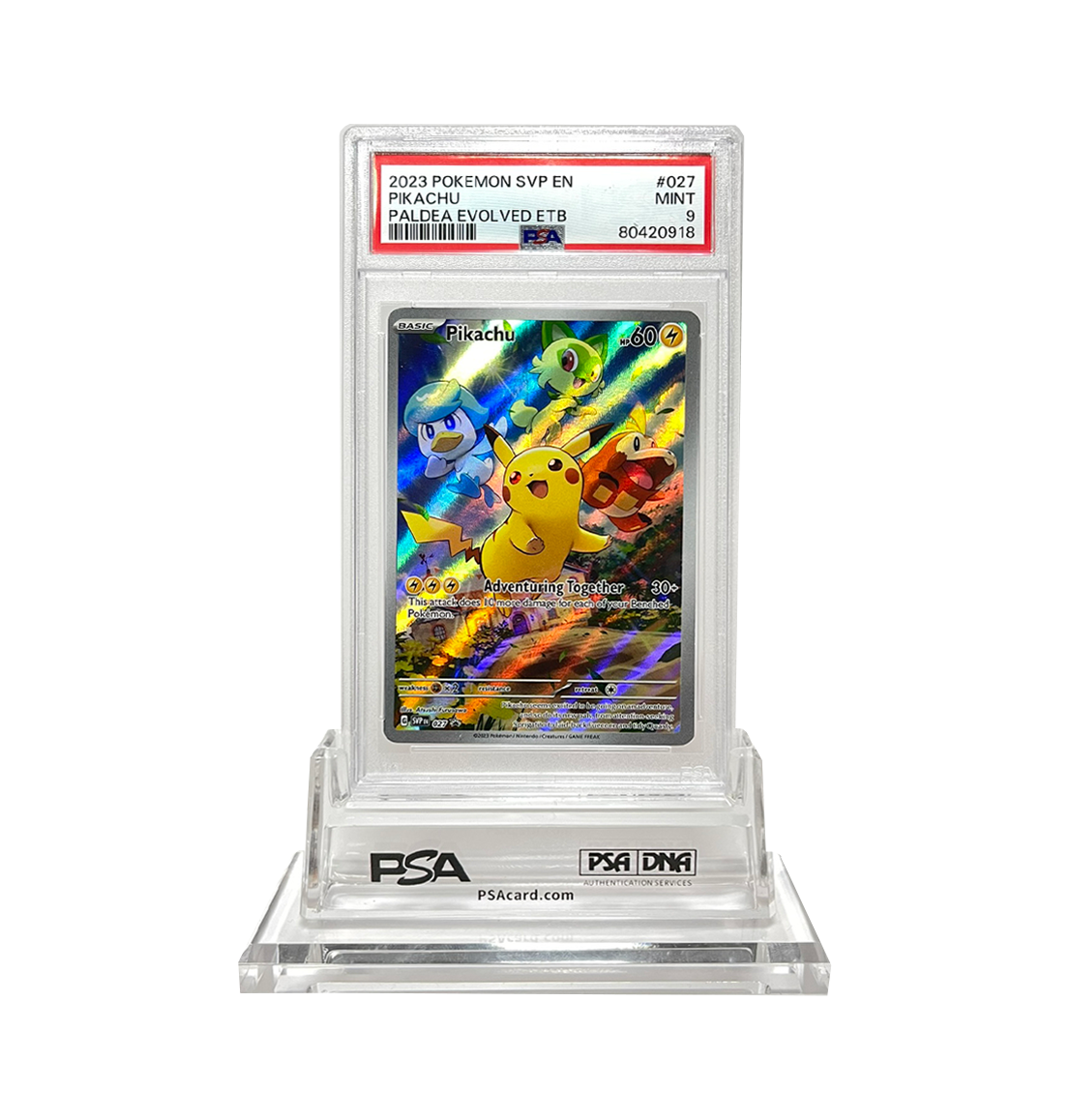 PSA 9 Pikachu SVP #027 Pokemon card