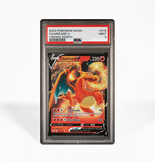 PSA 9 Charizard V #018 Crown Zenith Pokemon card