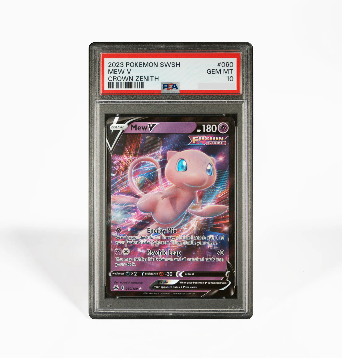 PSA 10 Mew V #060 Crown Zenith Pokemon card