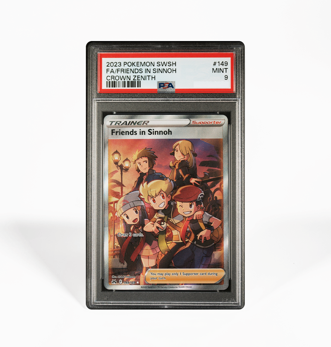 PSA 9 Friends in Sinnoh Crown Zenith #149 Pokemon card