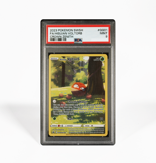 PSA 9 Hisuian Voltorb Crown Zenith #GG01 Pokemon card
