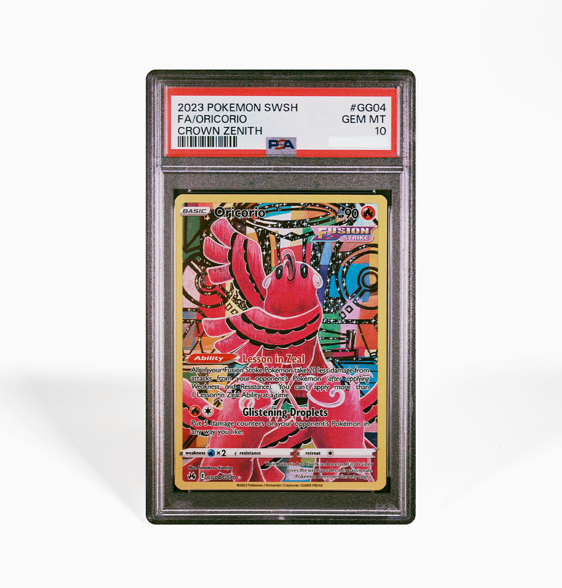 PSA 10 Oricorio Crown Zenith #GG04 Pokemon card