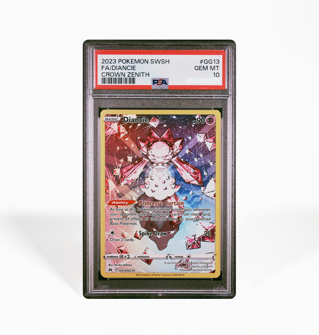 PSA 10 Diancie Crown Zenith #GG13 Pokemon card