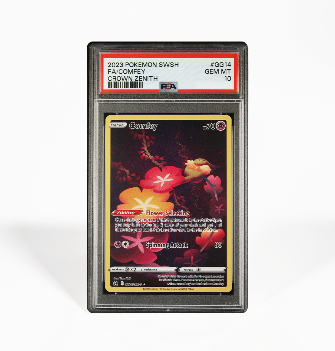 PSA 10 Comfey Crown Zenith #GG14 Pokemon card