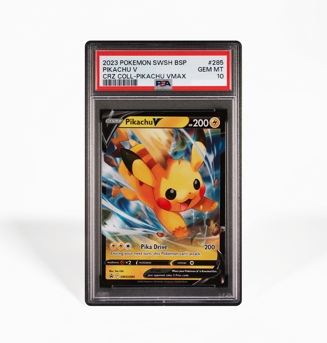 PSA 10 Pikachu V Promo SWSH #285 Pokemon card – GorillaTCG
