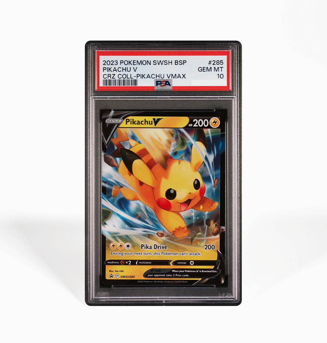 PSA 10 Pikachu V Promo SWSH #285 Pokemon card