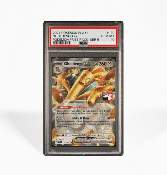 PSA 10 Gholdengo ex #139 Pokemon Play! Prize Pack Series 5 Pokemon card