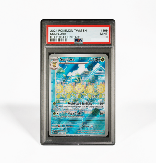 PSA 9 Sunflora Twilight Masquerade #169 Pokemon card