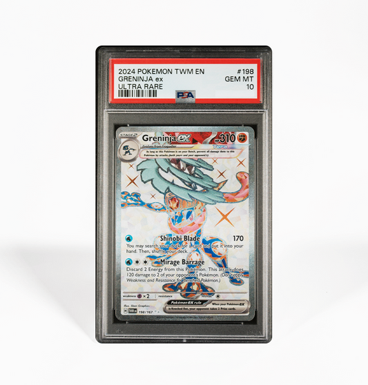PSA 10 Greninja ex Twilight Masquerade #198 Pokemon card