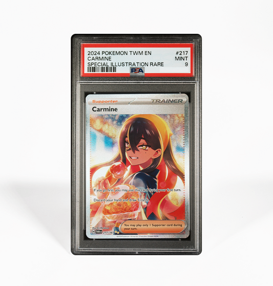 PSA 9 Carmine Twilight Masquerade #217 Pokemon card