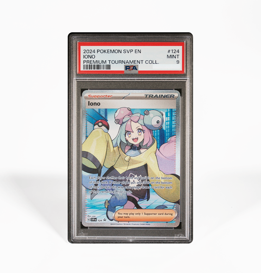 Sequential Set PSA 9 Iono SVP #124 & Iono #185 Pokemon card GorillaTCG Sequential Set PSA 9 Iono SVP #124 & Iono #185 Pokemon card GorillaTCG