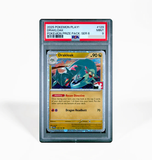 PSA 9 Drakloak #129 Pokemon Play! Prize Pack Series 6 Pokemon card