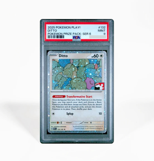 PSA 9 Ditto #132 Pokemon Play! Prize Pack Series 6 Pokemon card