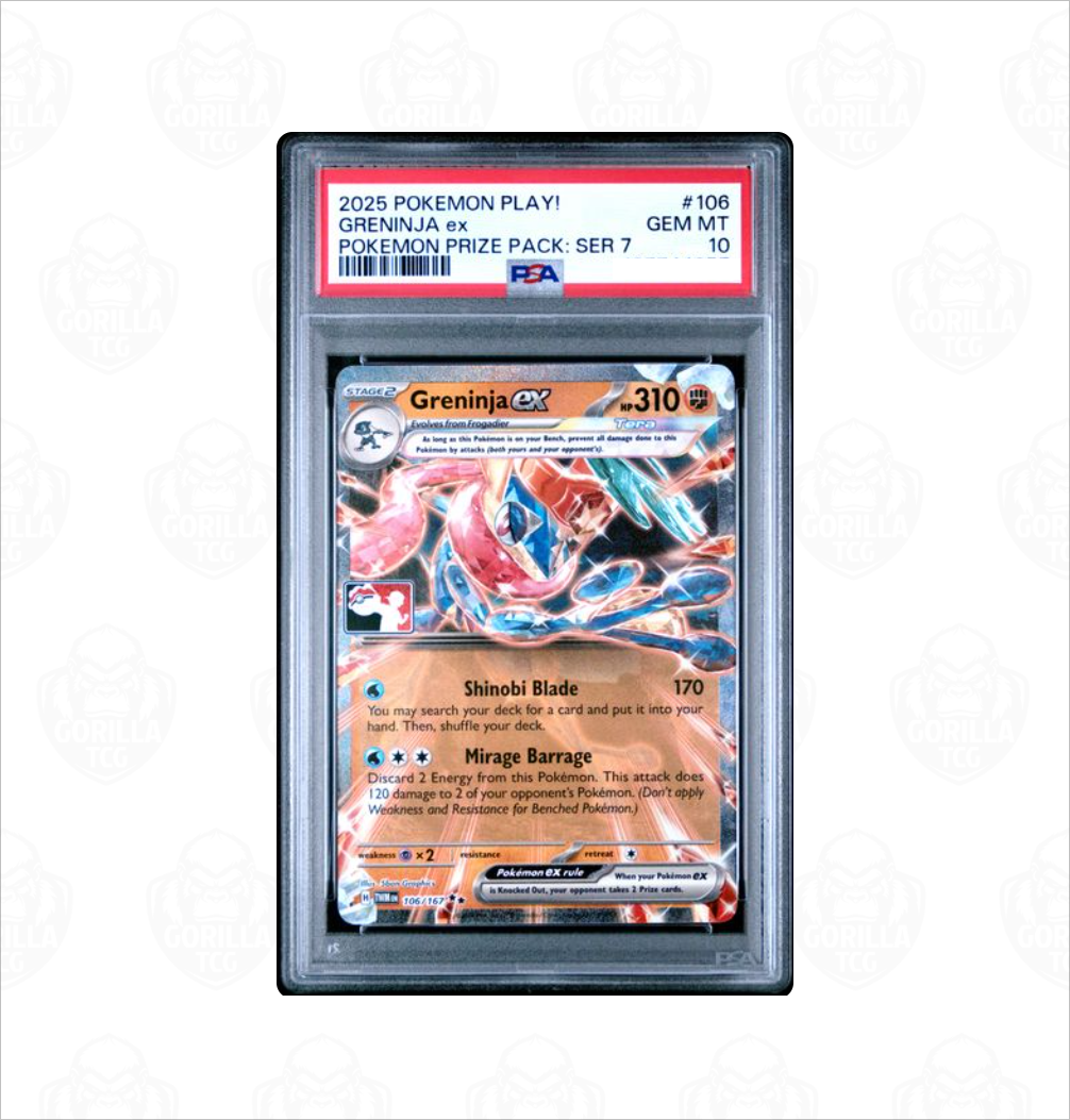 PSA 10 Greninja ex #106 Pokemon Play! Prize Pack Series 7 Pokemon card