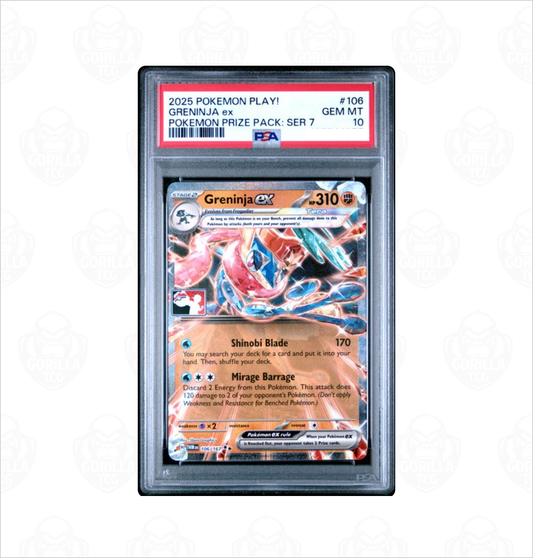 PSA 10 Greninja ex #106 Pokemon Play! Prize Pack Series 7 Pokemon card