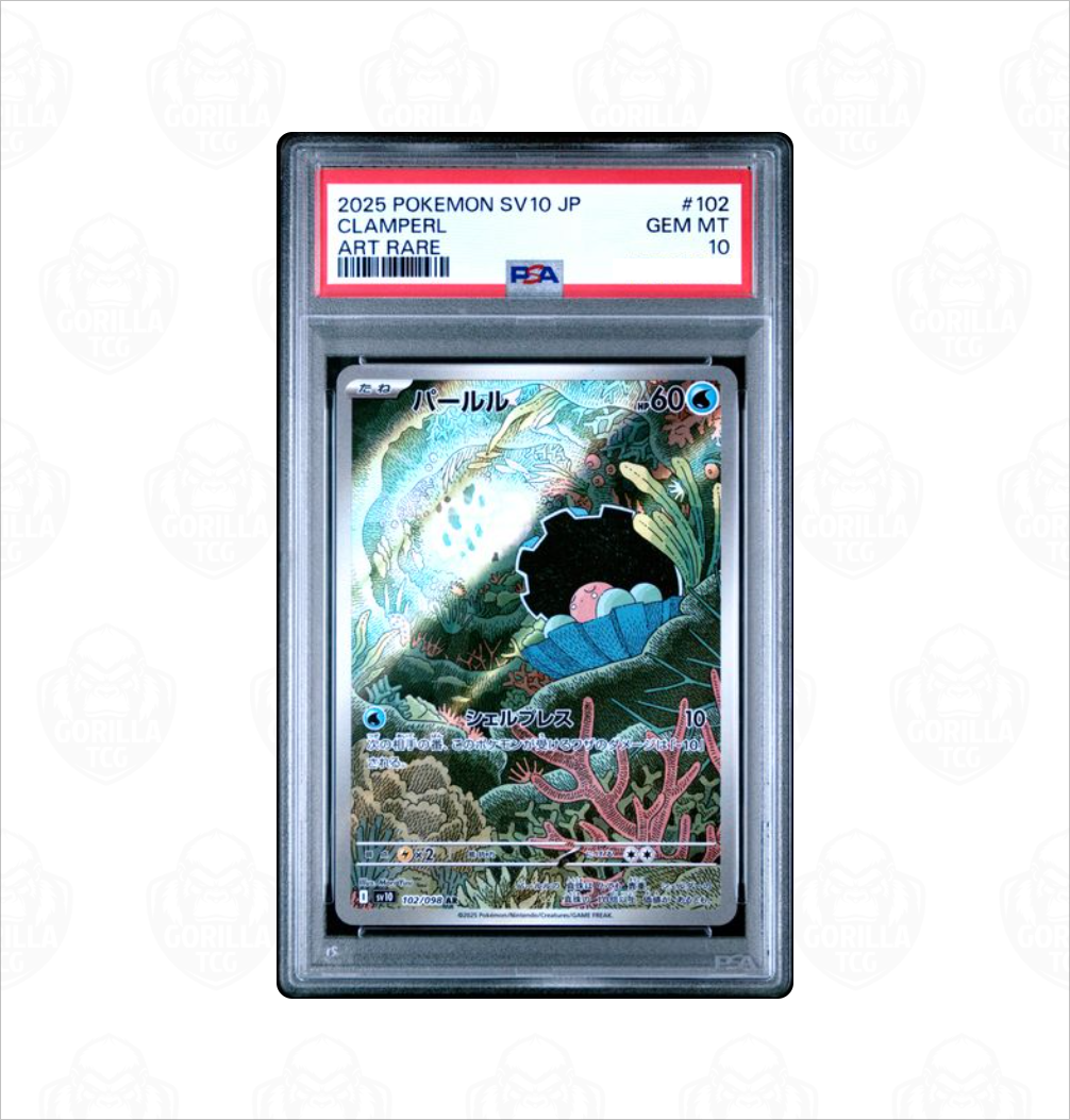 PSA 10 Clamperl #102 SV10 Glory of Team Rocket Japanese Pokemon card