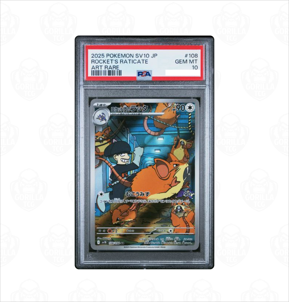 PSA 10 Rocket's Raticate #108 SV10 Glory of Team Rocket Japanese Pokemon card