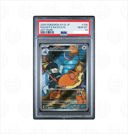 PSA 10 Rocket's Raticate #108 SV10 Glory of Team Rocket Japanese Pokemon card