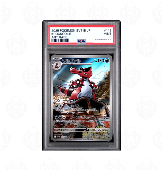 PSA 9 Krookodile #143 SV11B Black Bolt Japanese Pokemon card