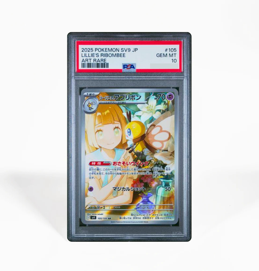 PSA 10 Lillie's Ribombee #105 Battle Partners SV9 Japanese Pokemon card