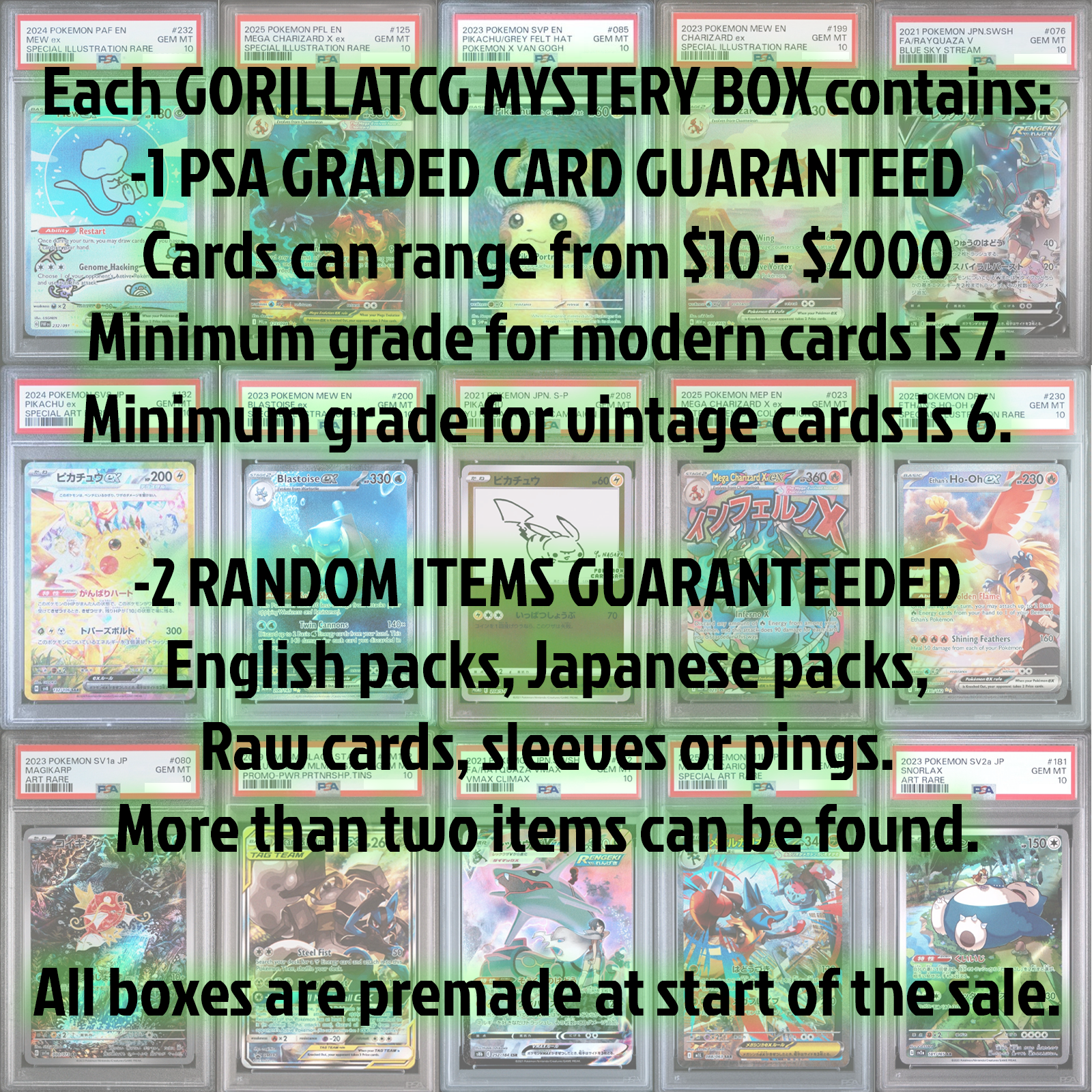 Gorilla TCG Pokemon Mystery Box GorillaTCG Gorilla TCG Pokemon Mystery Box GorillaTCG