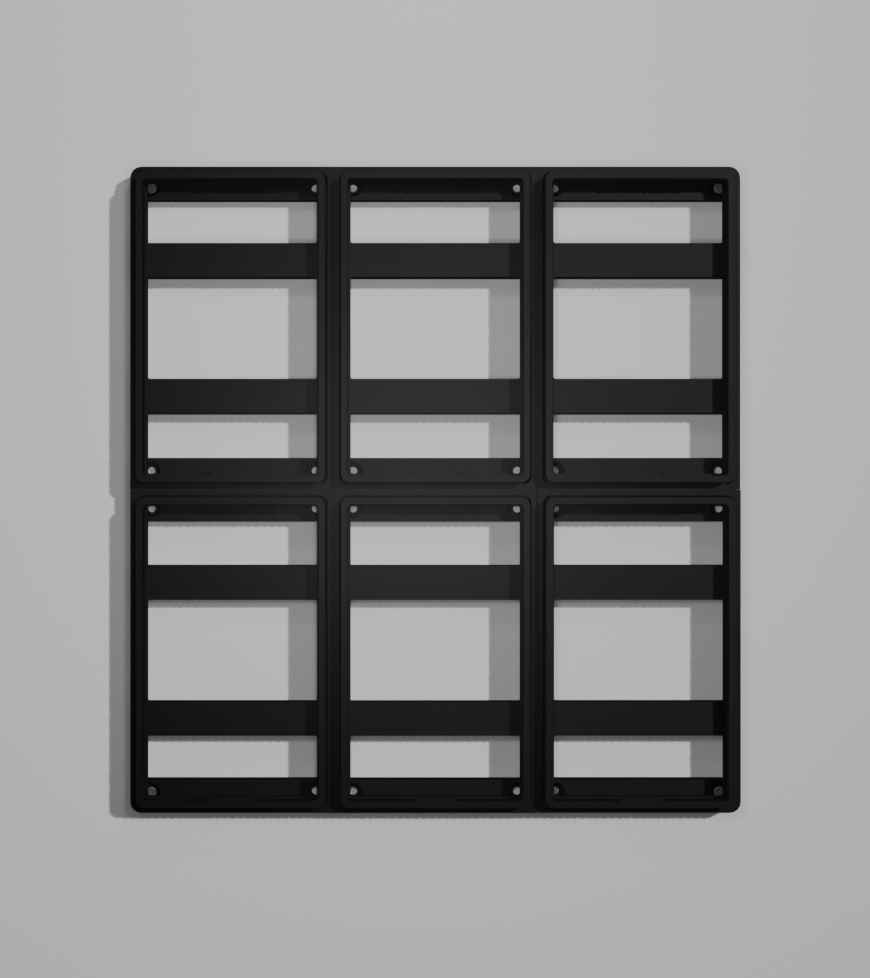 Modular Magnetic PSA Card Wall Display – 2×3 Layout (6 Cards)