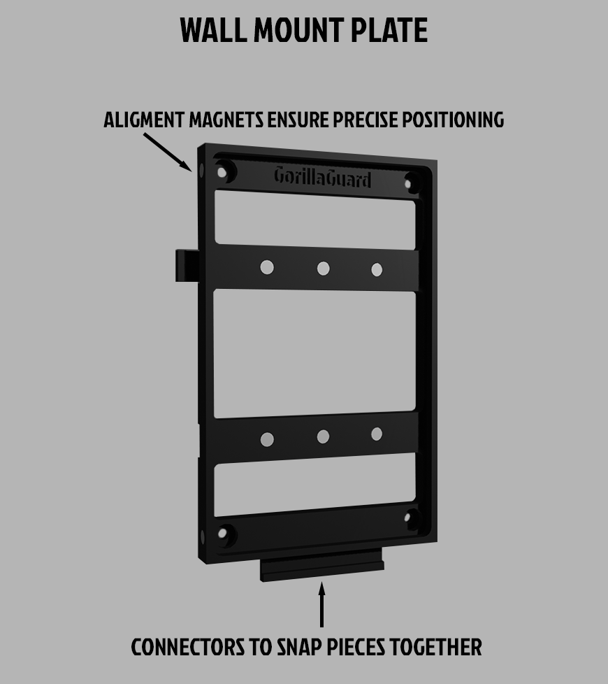Modular Magnetic PSA Card Wall Display – 2×3 Layout (6 Cards)