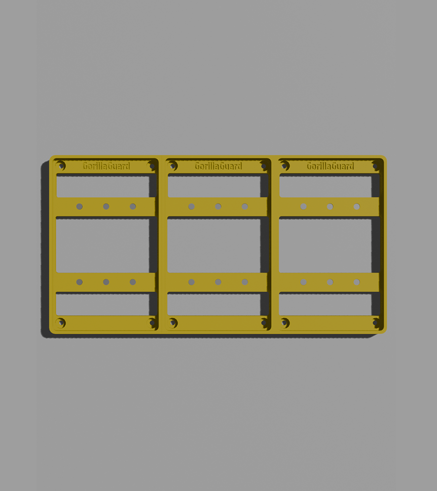 Modular Magnetic PSA Card Wall Display – 1×3 Layout (3 Cards)
