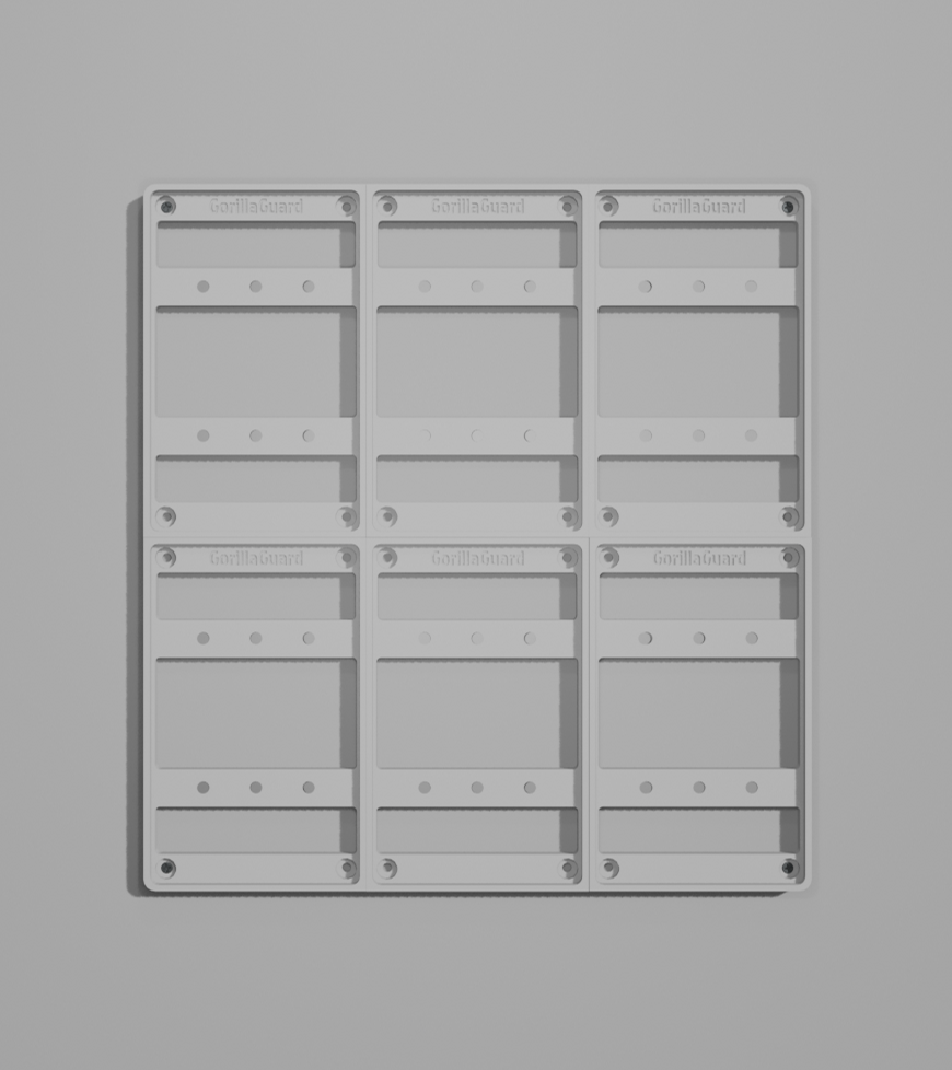 Modular Magnetic PSA Card Wall Display – 2×3 Layout (6 Cards)