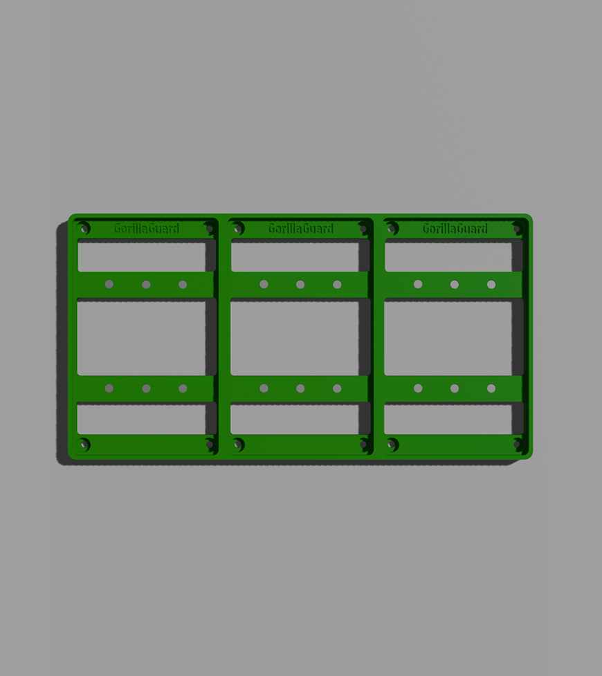 Modular Magnetic PSA Card Wall Display – 1×3 Layout (3 Cards)