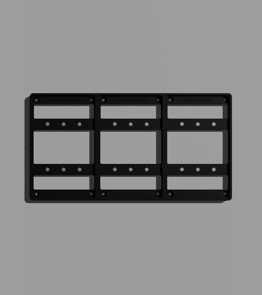 Modular Magnetic PSA Card Wall Display – 1×3 Layout (3 Cards)