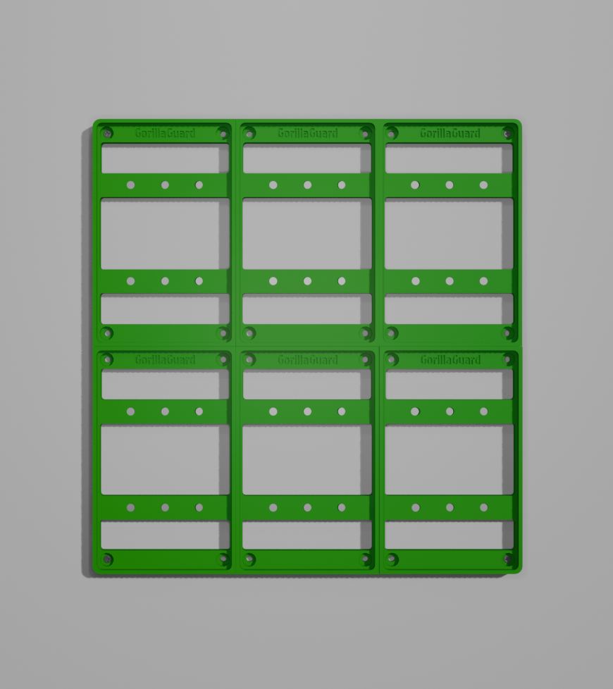Modular Magnetic PSA Card Wall Display – 2×3 Layout (6 Cards)
