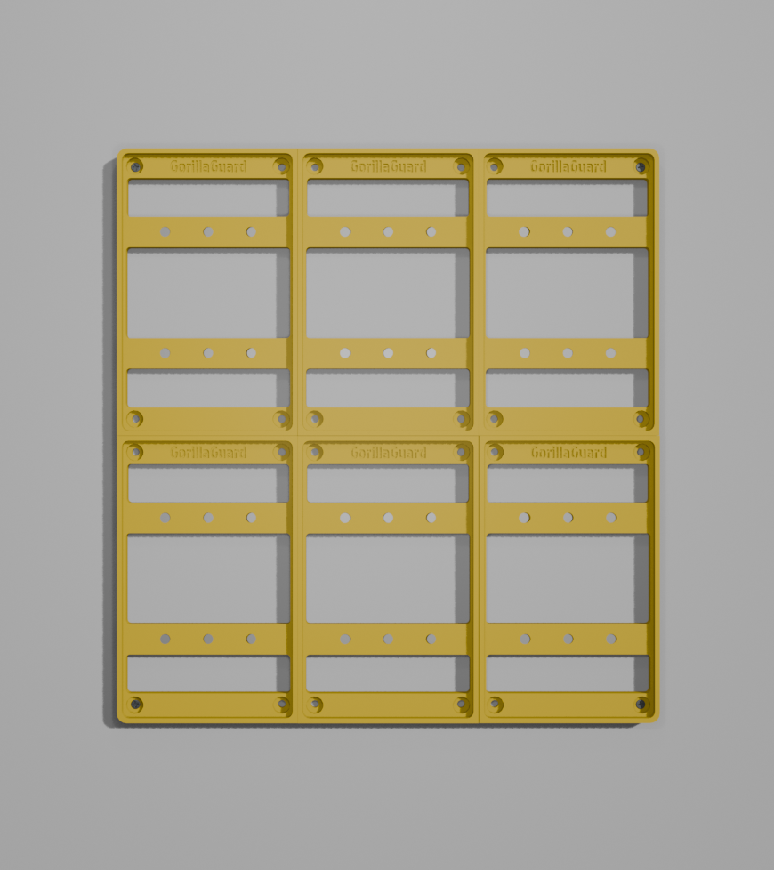Modular Magnetic PSA Card Wall Display – 2×3 Layout (6 Cards)