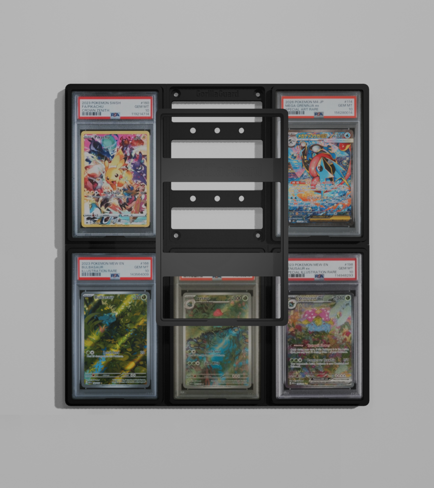 Modular Magnetic PSA Card Wall Display – 2×3 Layout (6 Cards)